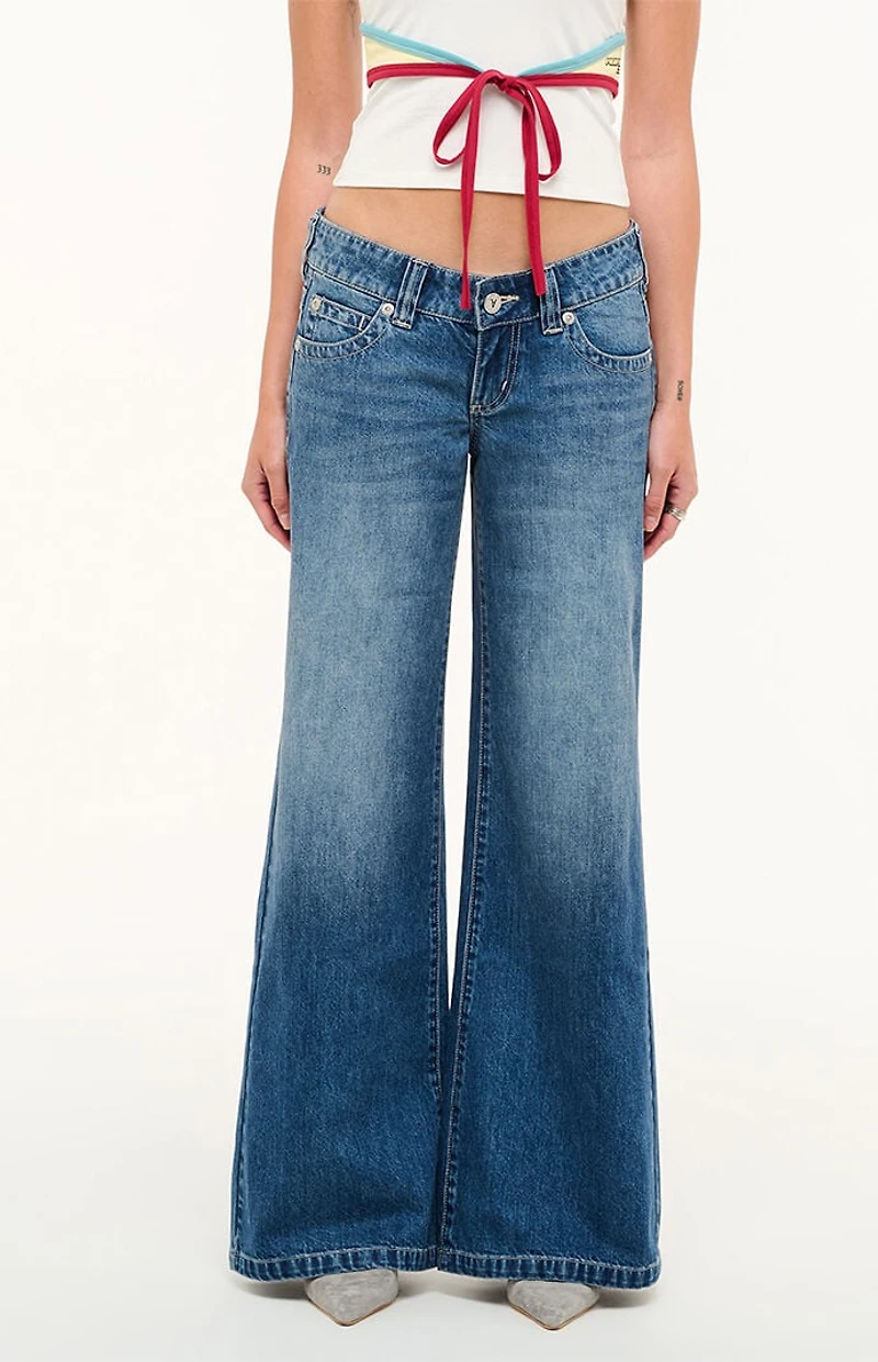 ABRAND Evelyn 00 Super Low Rise Wide Leg Jeans