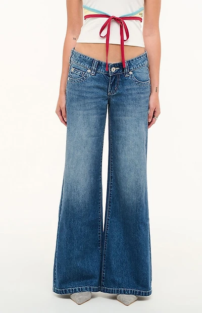 ABRAND Evelyn 00 Super Low Rise Wide Leg Jeans