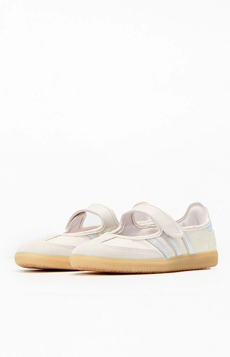 adidas Women’s Silver Floral Samba Jane Sneakers