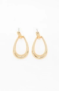 Pacsun Lucy Teardrop Hoop Earrings