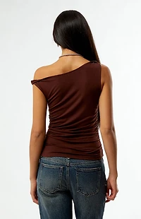 Third Charm Cassie Off-The-Shoulder Tank Top