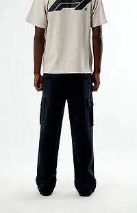 Formula 1 x PacSun Black Baggy Cargo Sweatpants