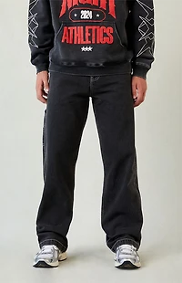 Pacsun Dylan Baggy Jeans Carpenter Contrast Stitch Black