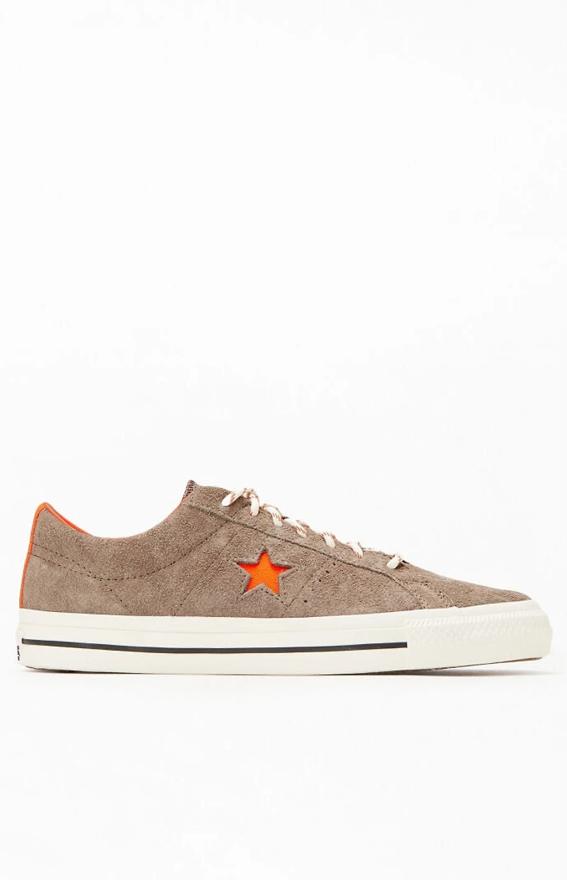 Converse Green One Star Pro Suede Shoes