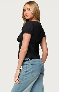 Edikted Lacey Split Front Lace Up