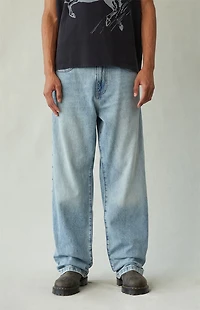 Pacsun Dylan Baggy Jeans Studded Medium Blue