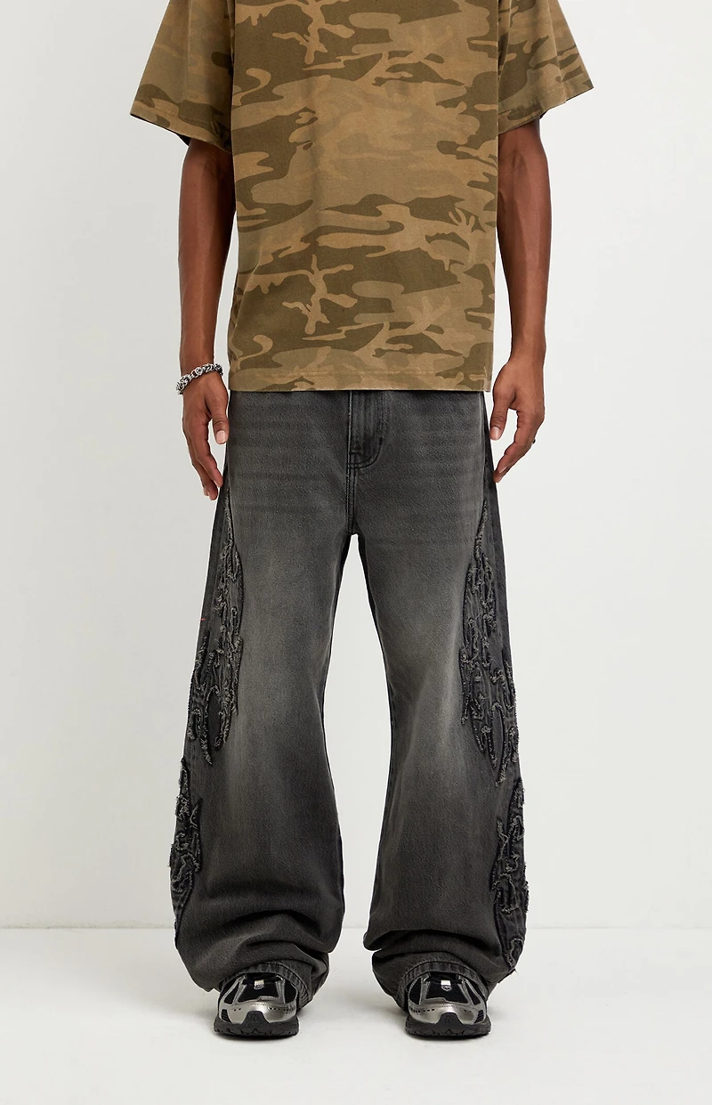 Pacsun Blake Extreme Baggy Jeans Cyber Black