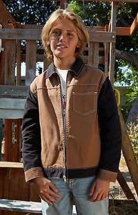 Pacsun Kids Colorblock Zip Jacket