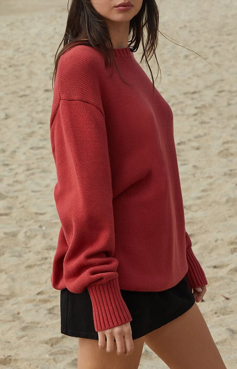 John Galt Red Brianna Sweater