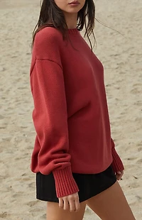 John Galt Red Brianna Sweater