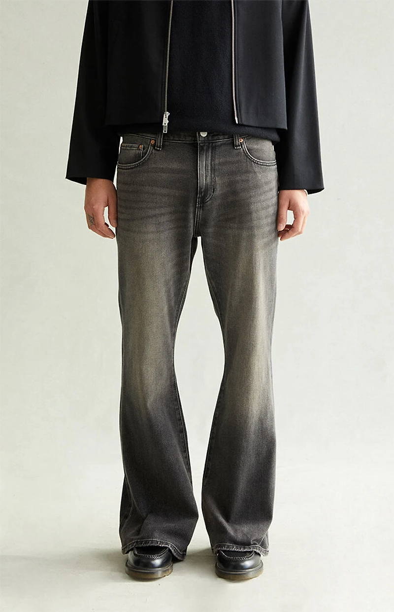 Pacsun Jordan Baggy Bootcut Jeans Washed Black
