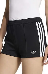 adidas Black & White 3-Stripes Brief Shorts