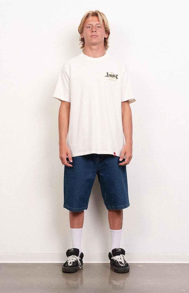 LOST Indigo Wash Slacker Denim Jorts