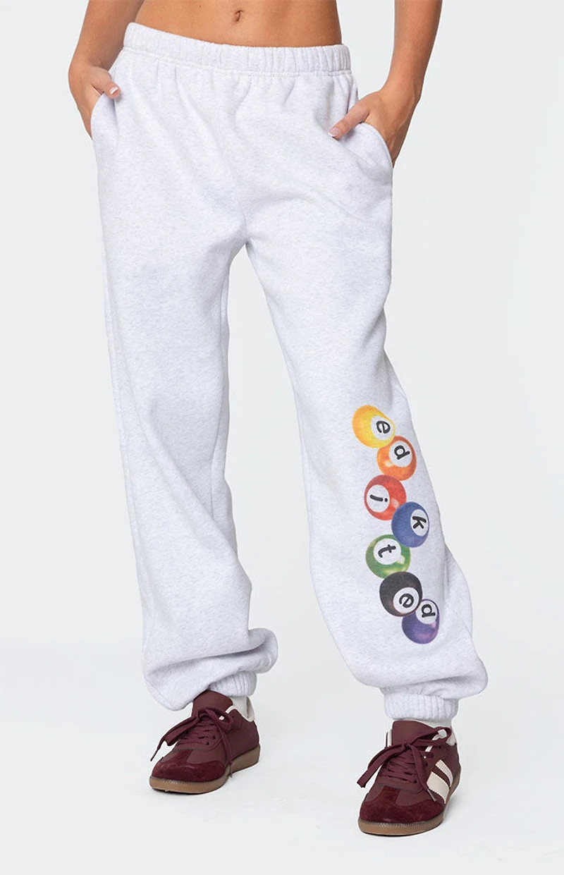 Edikted Billiard Oversized Sweatpants