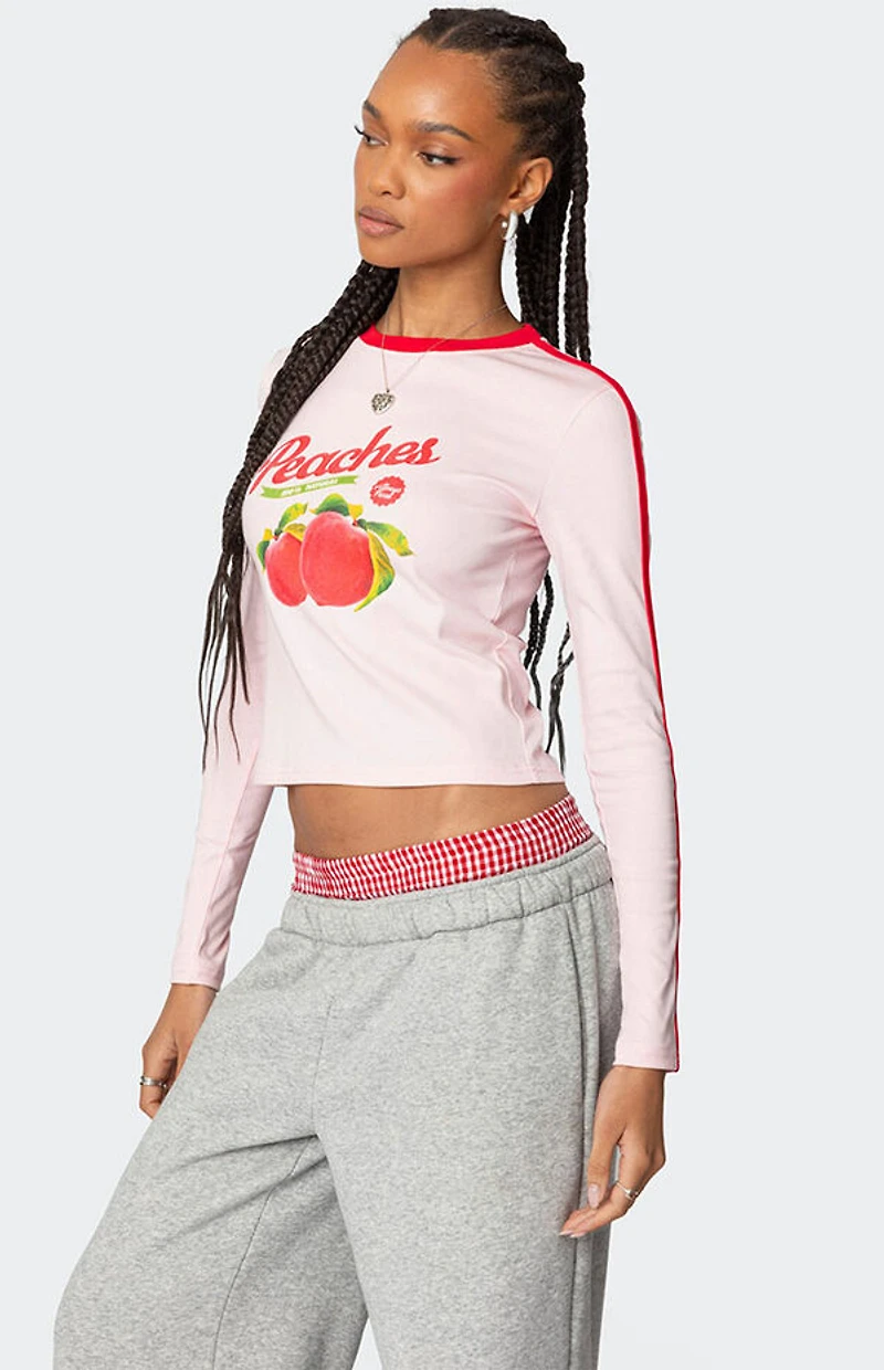 Edikted Peachy Long Sleeve T-Shirt