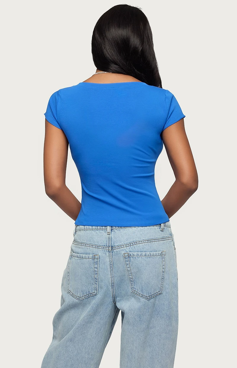 Edikted Andria V Neck Top