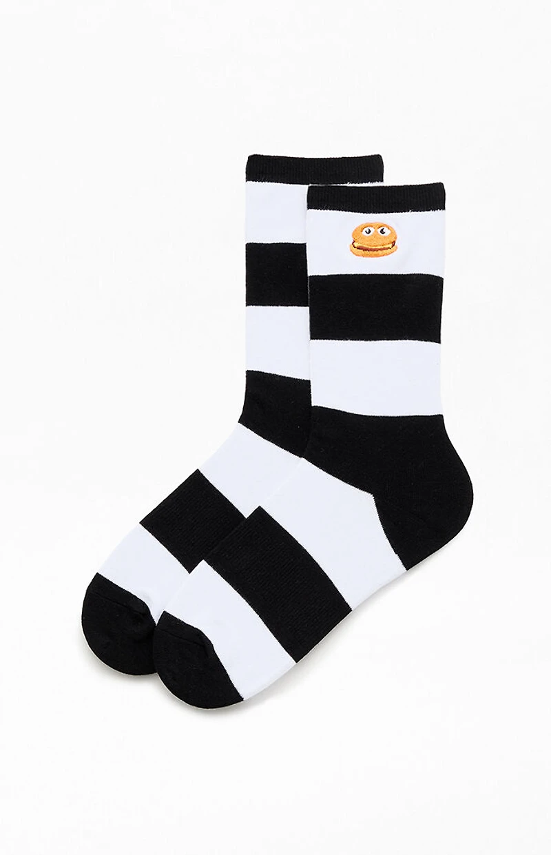 McDonaldland Striped Hamburglar Crew Socks