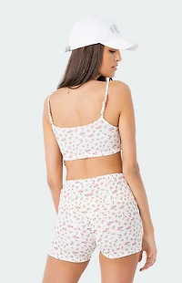 Edikted Primrose Waffle Crop Top