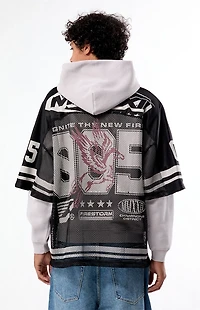 Pacsun Championship Jersey 2fer Hoodie