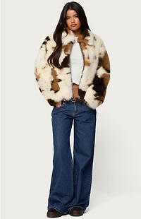 Edikted Raiyne Low Rise Wide Leg Jeans