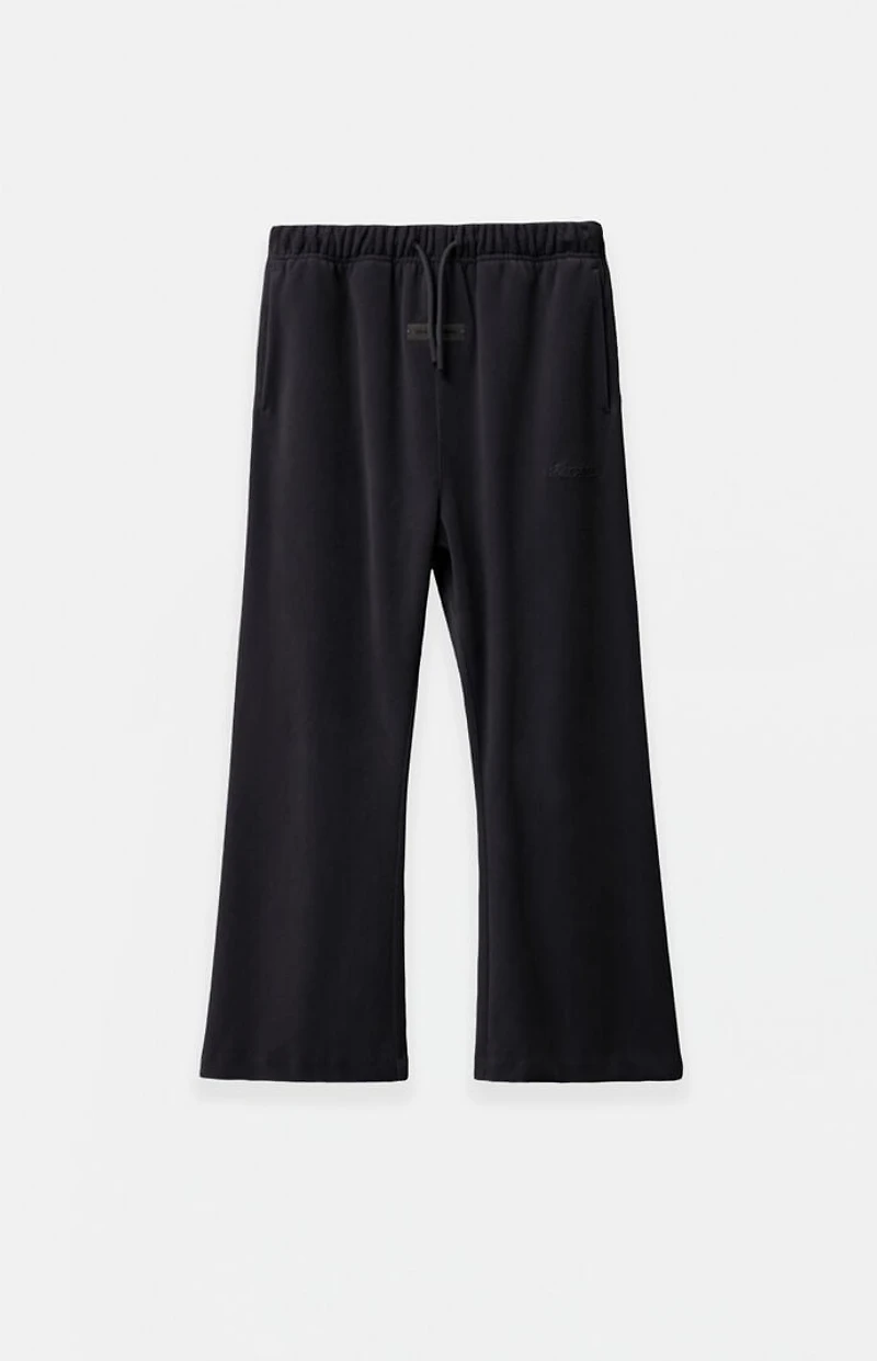 Fear of God ESSENTIALS Kids Vintage Black Velour Flare Sweatpants
