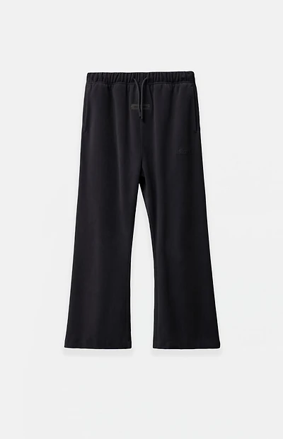 Fear of God ESSENTIALS Kids Vintage Black Velour Flare Sweatpants