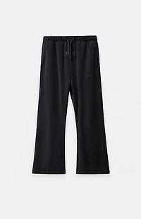 Fear of God ESSENTIALS Kids Vintage Black Velour Flare Sweatpants