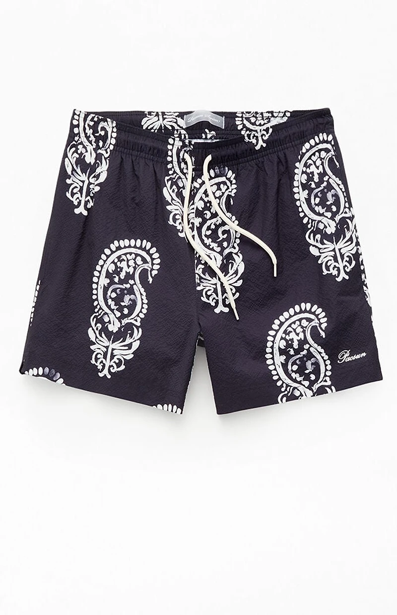 Pacsun Watercolor 4.5" Swim Trunks