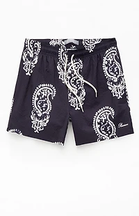 Pacsun Watercolor 4.5" Swim Trunks