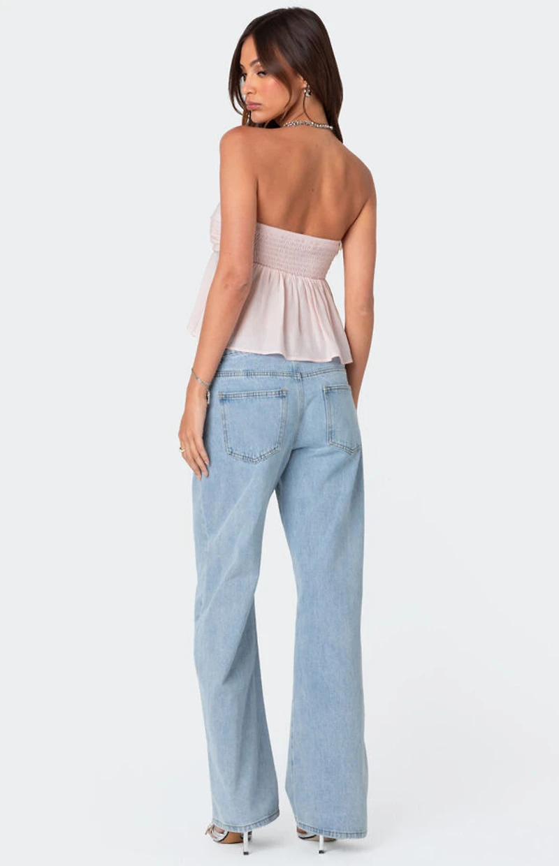 Edikted Starfish Strapless Top