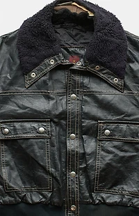 PS VINTAGE Black 2000s Leather Jacket
