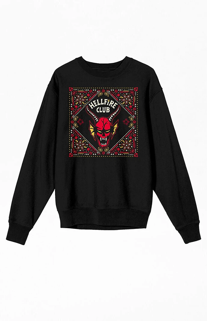Stranger Things Hellfire Club Logo Crew Neck Sweatshirt