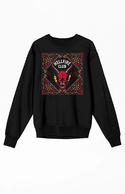 Stranger Things Hellfire Club Logo Crew Neck Sweatshirt