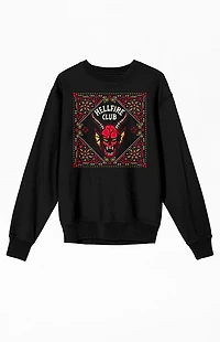 Stranger Things Hellfire Club Logo Crew Neck Sweatshirt