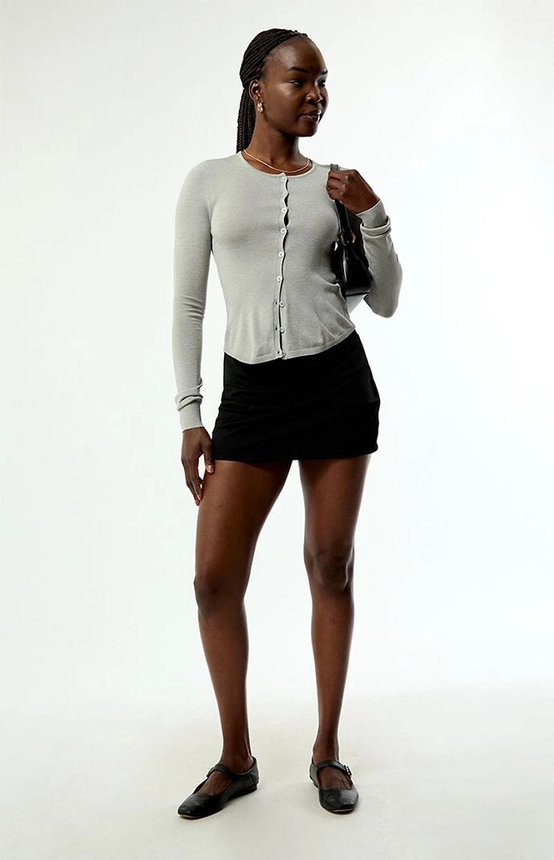 WEWOREWHAT Fitted Button Down Cardigan