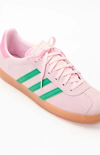 adidas Kids Pink & Green Gazelle Shoes