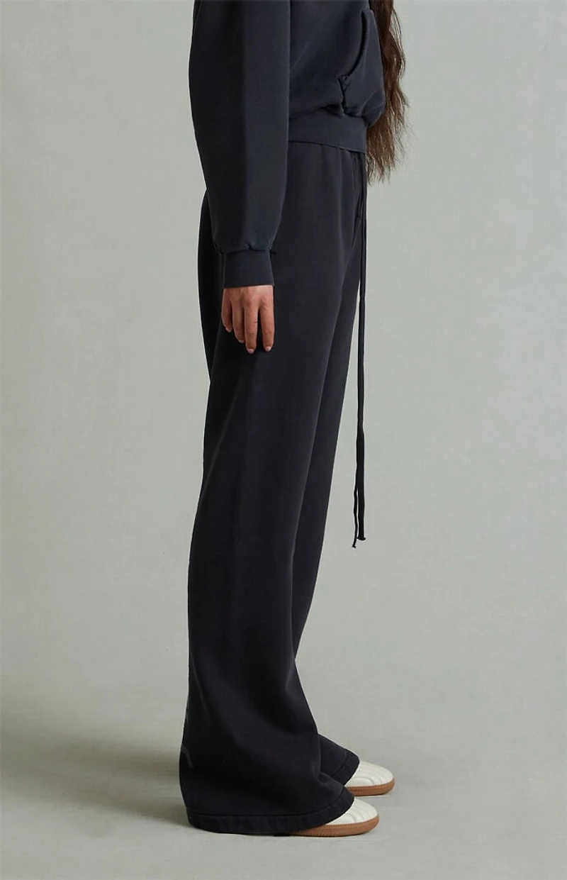Fear of God ESSENTIALS Women's Vintage Black Fleece Flare Sweatpants