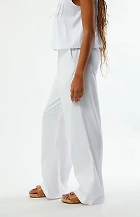 WEWOREWHAT High Waisted Tie Waist Pants