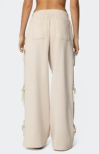 Edikted Claudette Baggy Ribbon Sweatpants