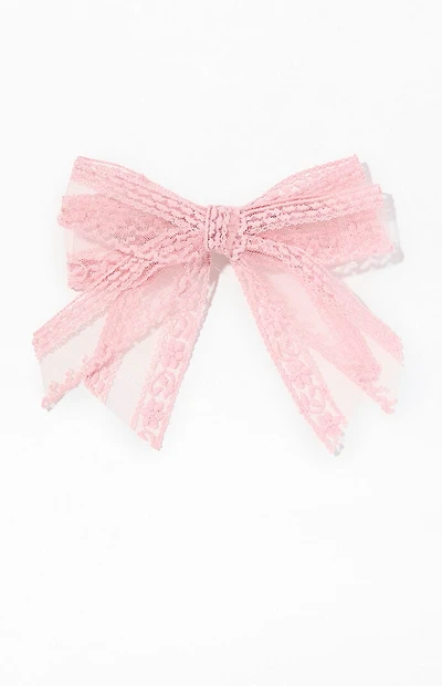 LA Hearts Ellie Lace Bow Hair Clip