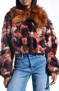 AZALEA WANG Molly Faux Fur Coat