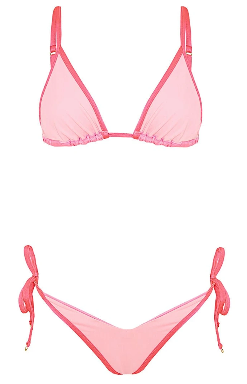 Maaji Pink Ginger Triangle Bikini Top