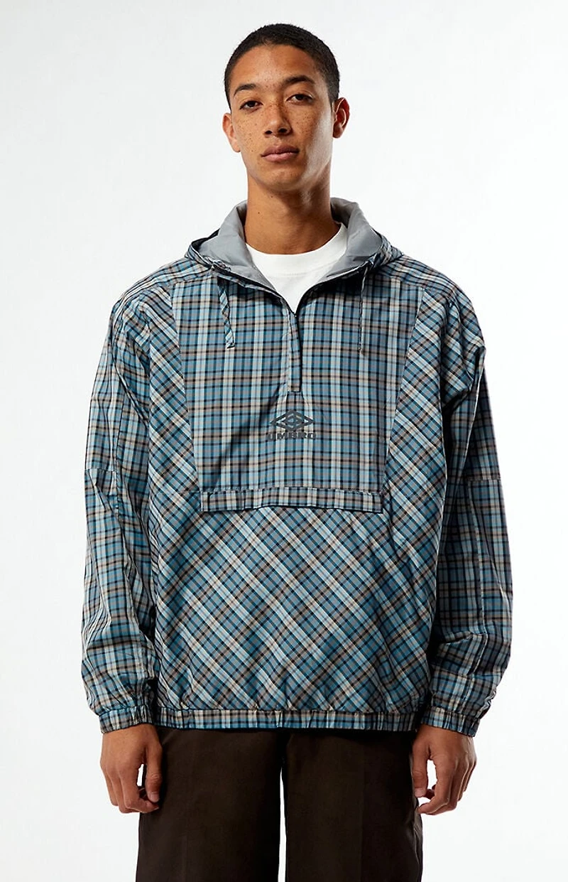 Umbro Checked Partial Zip Up Jacket