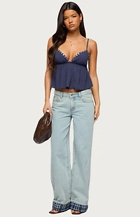 Edikted Alina Studded Babydoll Tank Top