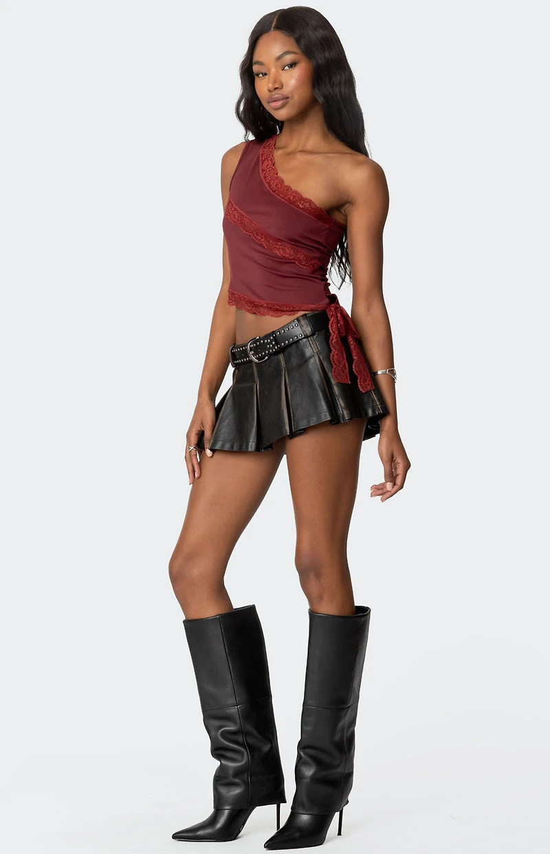 Edikted Becky Lacey One Shoulder Top