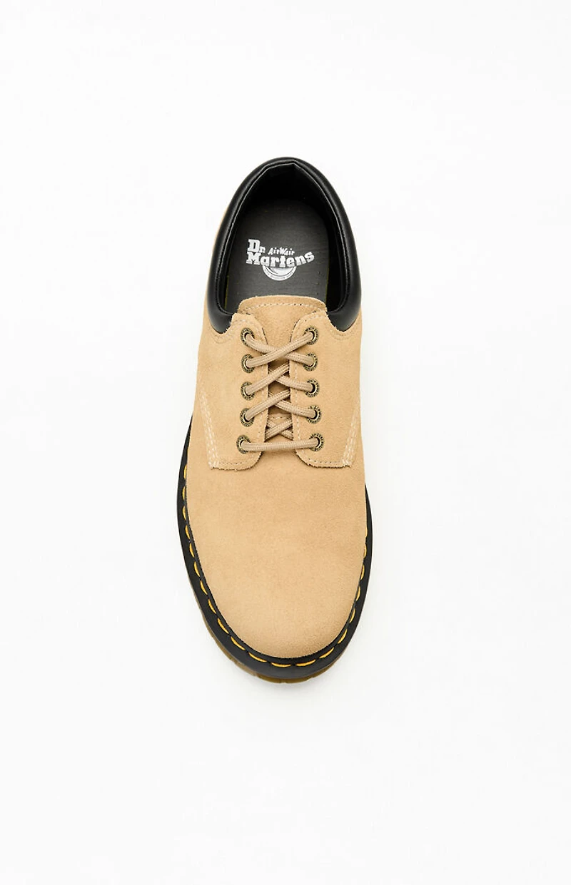 Dr Martens 8053 Tan Waxy Suede Shoes
