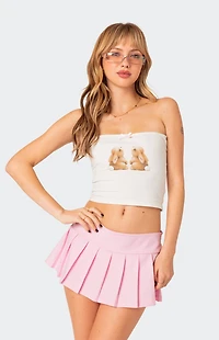 Edikted Twinning Printed Tube Top