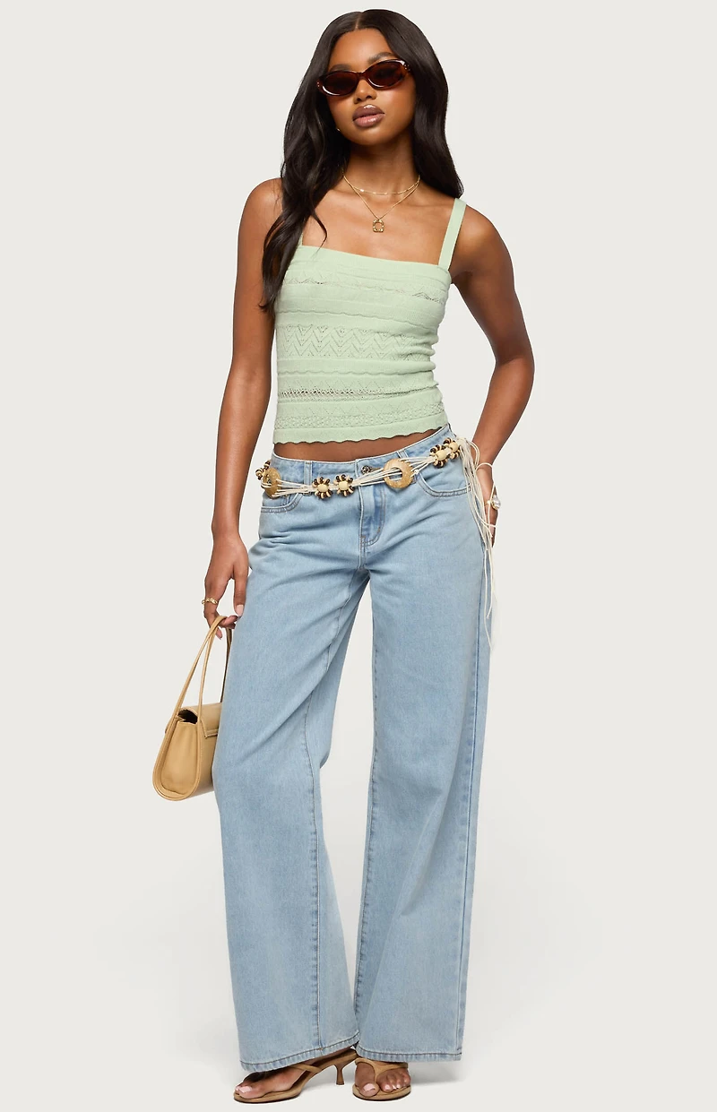 Edikted Tall Raelynn Washed Low Rise Baggy Jeans