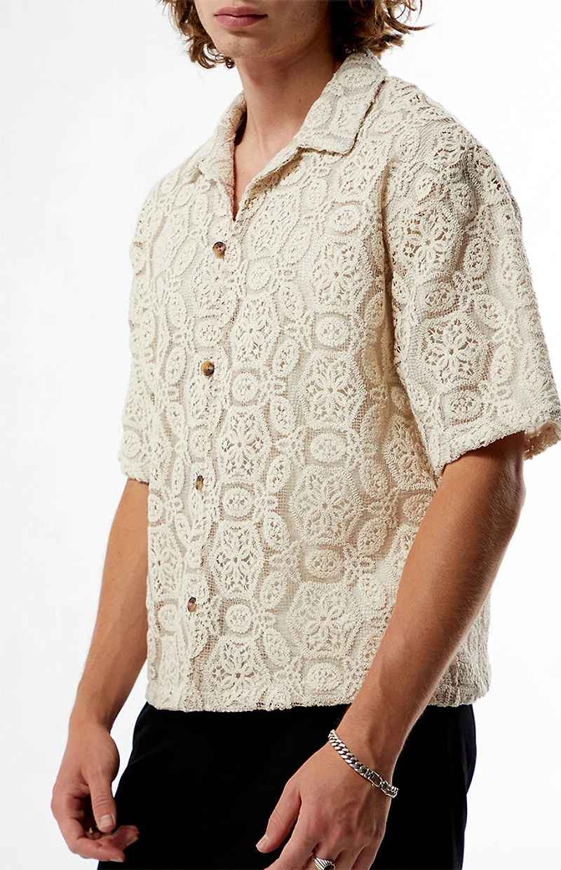 FIELD OF STUDY by Pacsun Floral Yucca Camp Shirt