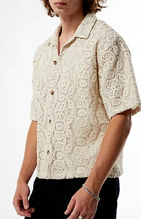 FIELD OF STUDY by Pacsun Floral Yucca Camp Shirt